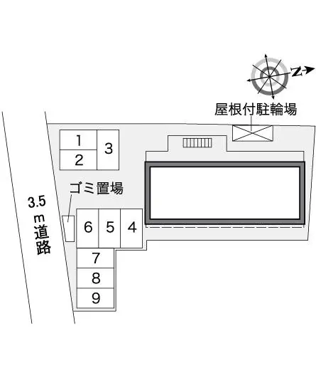 ★手数料０円★木津川市木津町宮ノ内　月極駐車場（LP）